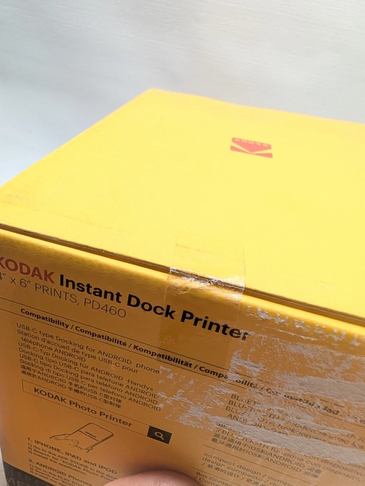 Kodak Instant Dock Printer PD460 FACTORY SEALED Bundle W/ Cartridge And  Paper  - Image 3 of 4