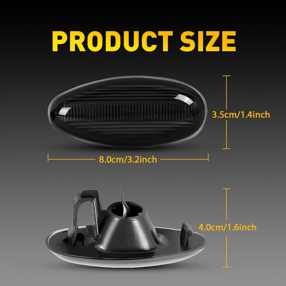 White LED Side Marker Lights For Chevy Silverado 2500 3500HD 2001-14 Dually Bed - Image 2 of 4