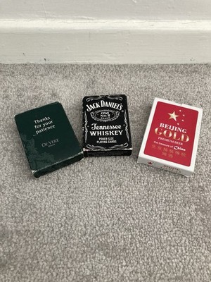 Kartendeck X3 Konvolut Jack Daniel's Beijing Gold und DeVere Deluxe Karten