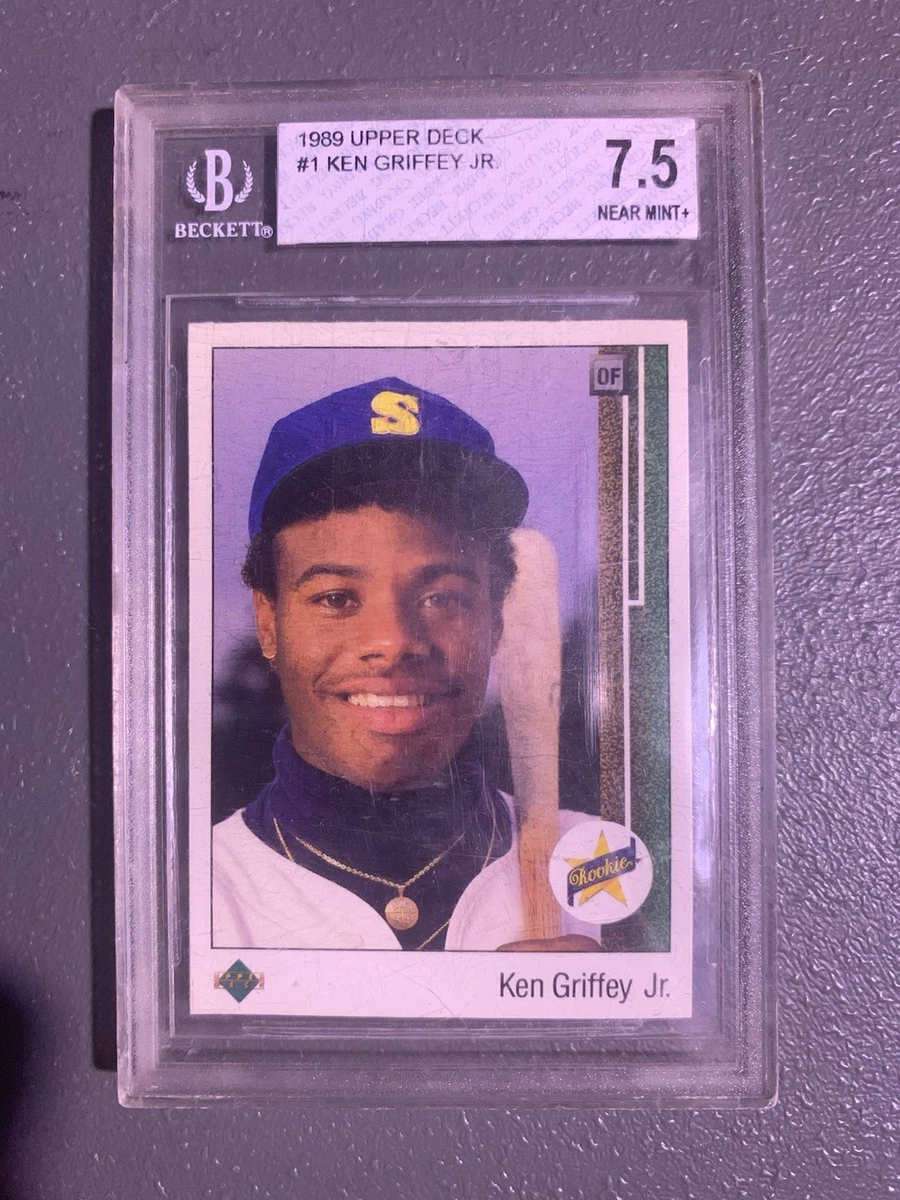 Upper Deck Ken Griffey Jr Baseball Grade 7.5 Sports Trading Cards