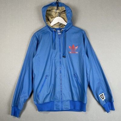 adidas Originals Navigationsjacke mit Kapuze mittelblau Windbreaker Compass Z14371