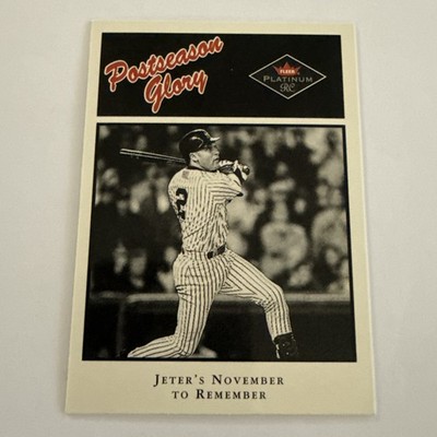 2001 Fleer Platinum Postseason Glory Derek Jeter #494 HOF New York Yankees