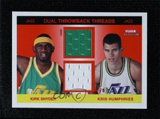 2004-05 Tradition Dual Throwback Threads Jersey Kirk Snyder Kris Humphries 1oa6