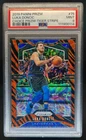 2019-20 Prizm Luka Doncic SP Prizm Choice Tiger Stripe #75 Mavericks PSA 9