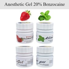 Dental Topical Anesthetic Gel 20 Benzocaine 1oz Jar Strawberry/Mint Exp 06/2029