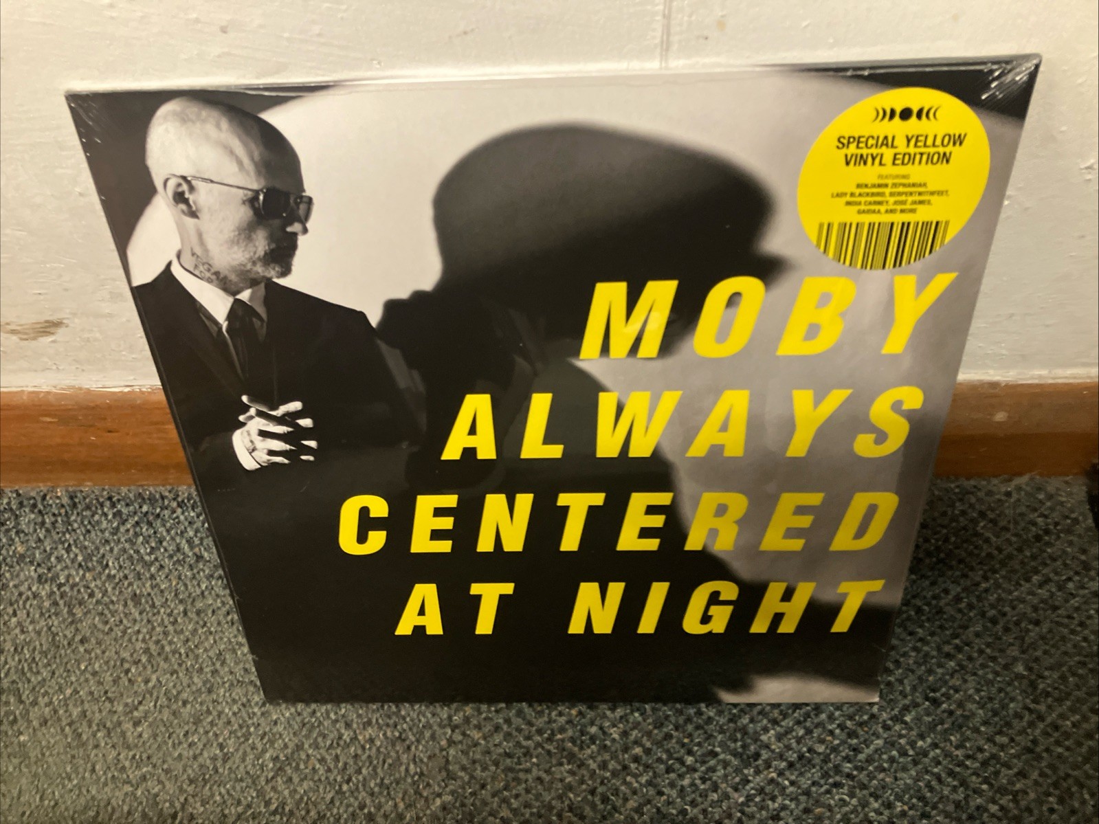 Moby - Always Centered At Night - LTD Numbered Double Yellow Vinyl 2LP - NEW