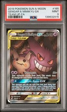 Gengar & Mimikyu GX (Alternate Full Art) 165/181 Sm-Team Up Holo PSA 9 New Cert  on eBay