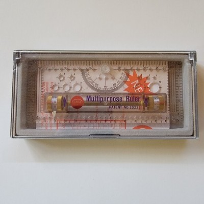 Golden Star Multipurpose Rolling Ruler Vintage Drafting Tool with Case SEALED