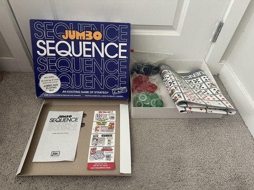 Vtg Jumbo Sequence Game 32x27 Playing Mat NO CARDS 1996 | eBay