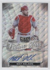 2021 Leaf Metal Draft Future Stars Silver Wave Mat Nelson #FS-MN1 Auto 0w7