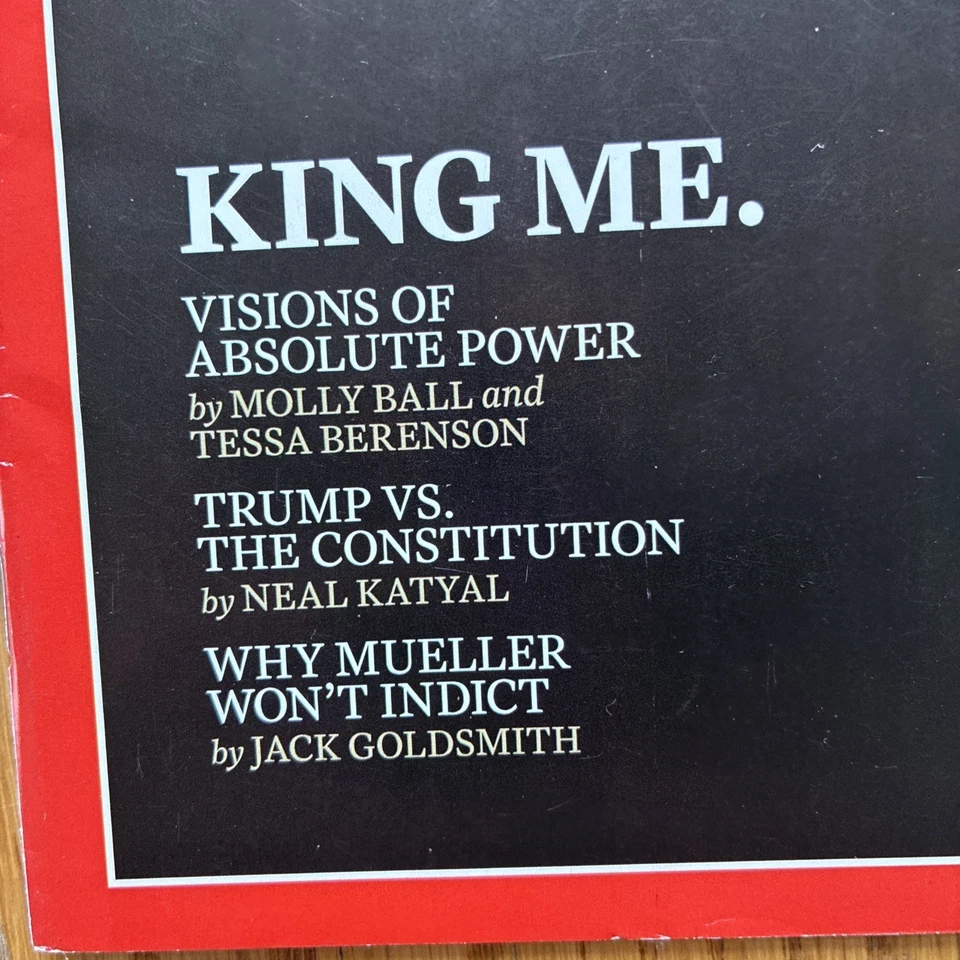 TIME Magazine June 18 2018 Donald Trump King Me Absolute Power Collector Issue - Image 4 of 4