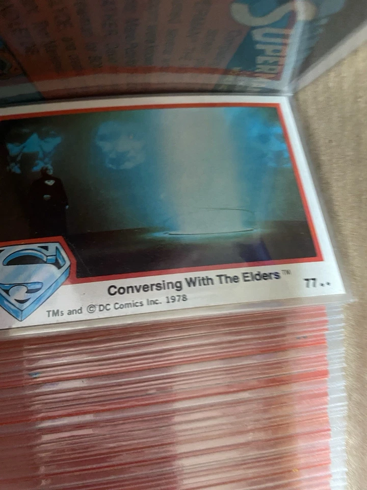 1978 Topps Superman Movie Trading Cards Series 1&2 Cards 1-165 With Some Sticker - Image 3 of 4