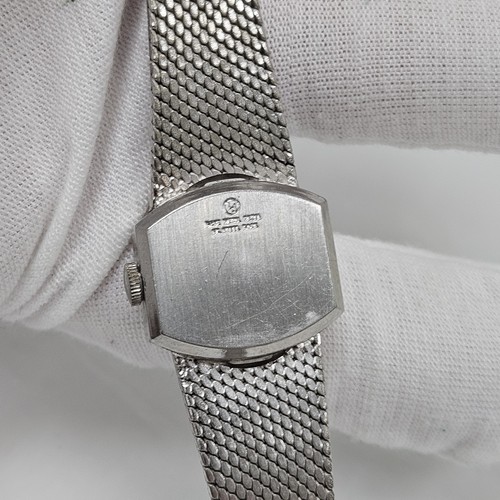Vintage Ladies Women’s Elgin 17 Jewel Women’s Mesh Bracelet Watch Mechanical - Picture 5 of 6
