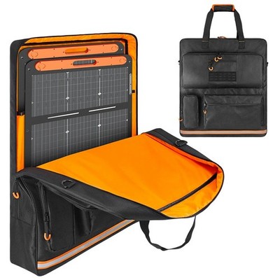 Solar Panel Storage Bag Oxford Waterproof Solar Panel Backpack Carrying Case