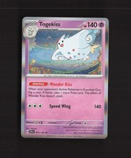 Carta Pokemon rara Togekiss 072/191 Surging Sparks Holo quasi nuova