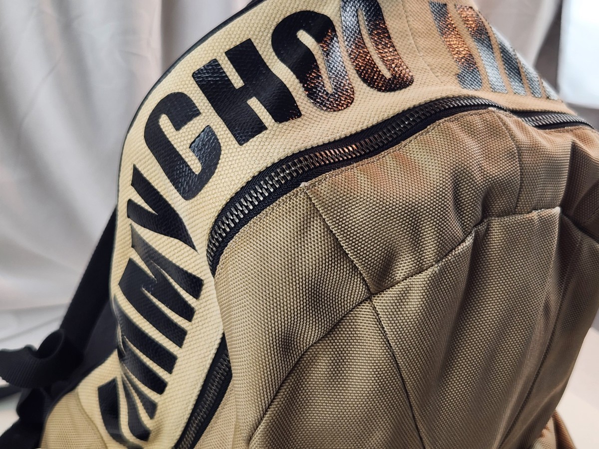 Authentic JIMMY CHOO Backpack Reed Bag Beige Bagpack Pockets  display picture 2