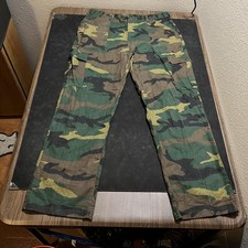 Liberty Pants Vintage 40x32 Woodland Camo Cargo Military Army USA Workwear 1970s