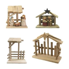 1pc CHRist Nativity Scene Figurines Statue Baby Jesus Manger