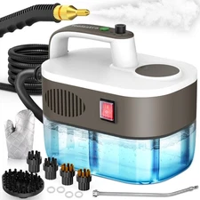 Steam Cleaner, 10s Rapid Heating Steamer with 6 Levels, 1.2L Water Tank, Port...