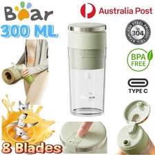 Bear Electric Blender Portable Wireless Juicer Maker Mini Processor Grinder AU