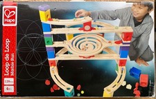 Loop de Loop QUADRILLA Holz-Murmelbahn  129 Teile (zusätzl. viele Murmeln extra)
