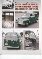 1949 Chevrolet One Ton Panel Truck 2 Pg Color Article