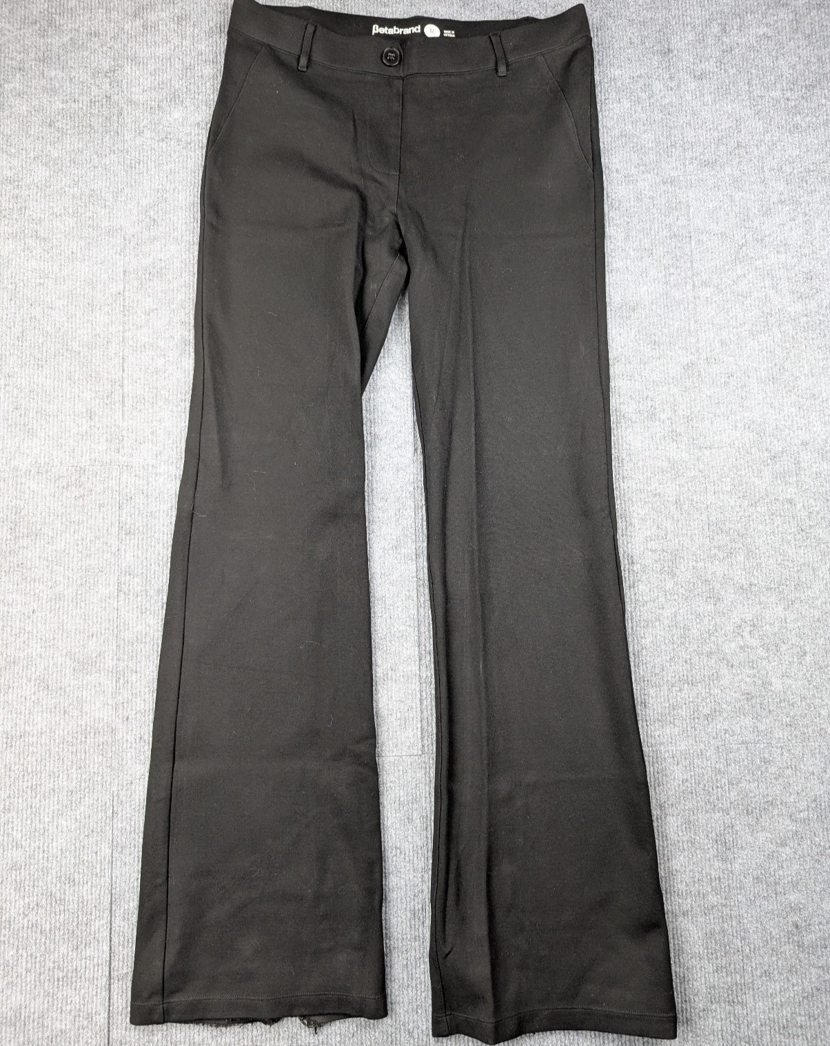 Betabrand Pull On Trouser Pants Womens Medium Flare Career Capsule Stretch Boot
