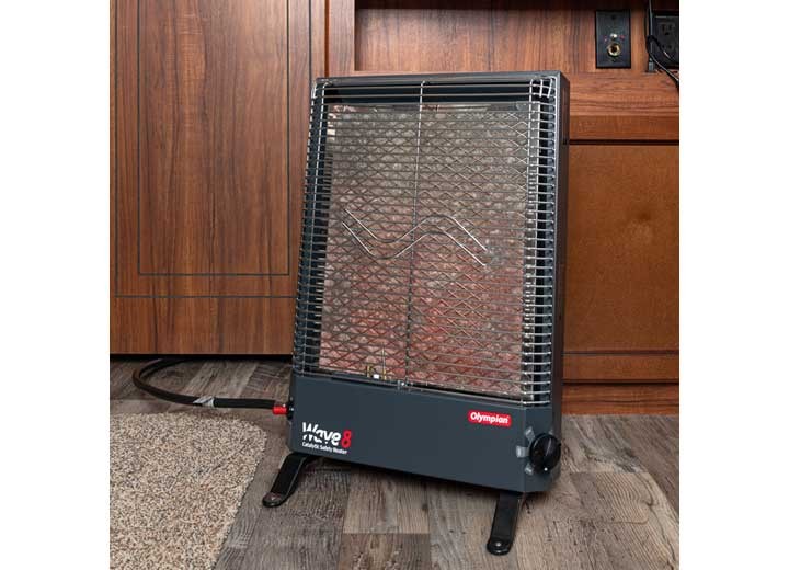Camco 57351 Olympian Wave 8 Catalytic Safety Heater – 4200-8000 BTUs