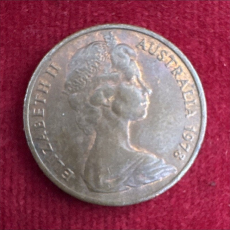 Australia 1976 1 Cent Decimal Coin Bronze BN Circulated Ungraded Uncertified