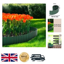 Elegant 12CM Tall PVC Garden Border Edging - 6M Long, Customizable and Durable