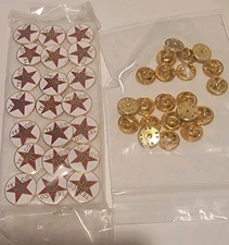 Vintage Texaco Pins with Backs Lot of 21