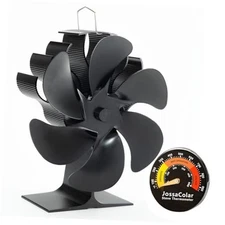 Wood Stove Fan Heat Powered Fireplace Fan Non Electric, Thermal Stove Fan 126G