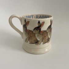 Emma Bridgewater Rabbit Bunnies Becher 1/2 Pint Top Zustand Peter Rabbit