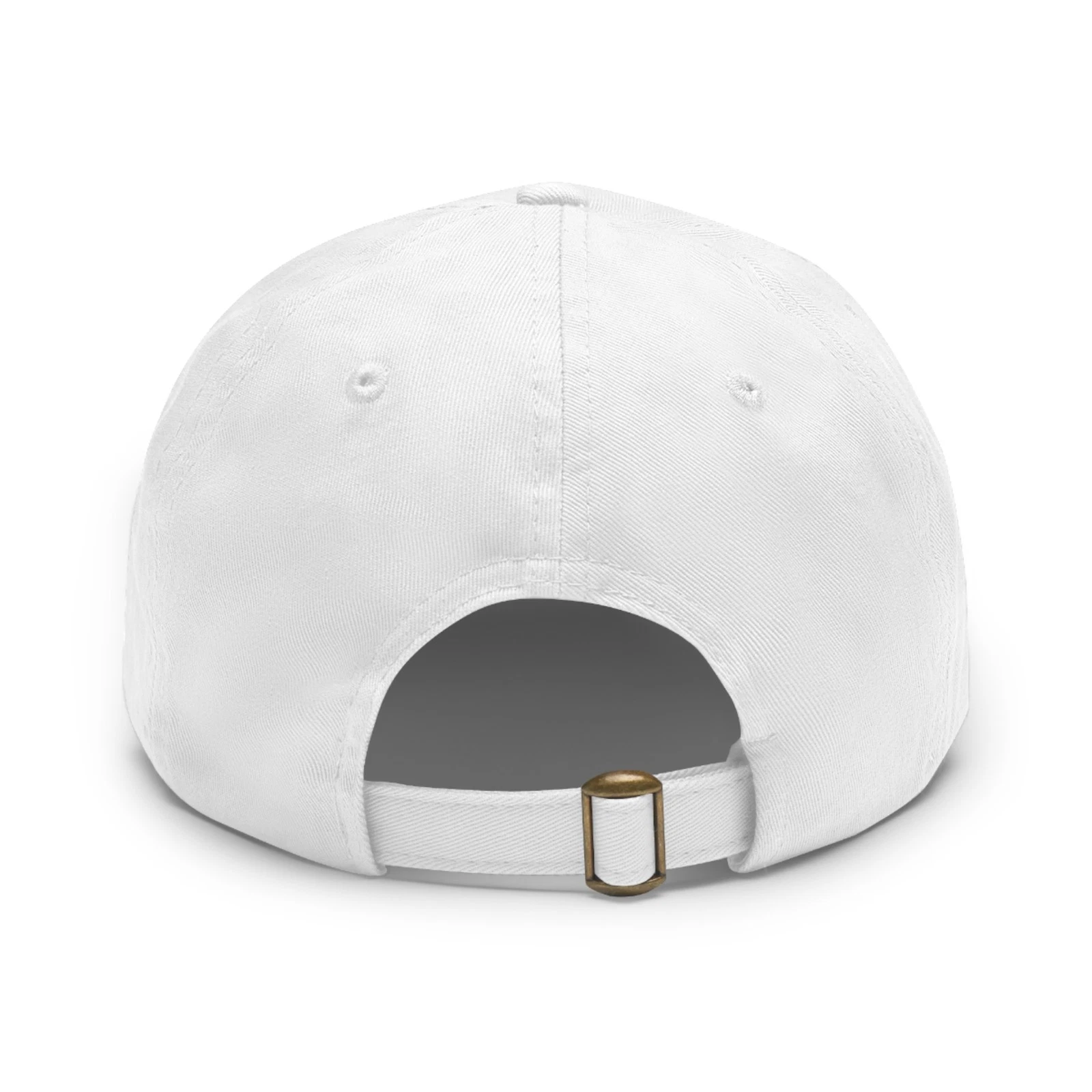 Walmart Dad Hat with Leather Patch Adjustable Cap