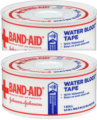 Band Aid Water Block Tape 1 inch x 10 yard Roll ( 2 pack )