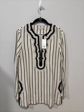 NWT Tory Burch Striped Tory Tunic Caftan Filipa Size 2