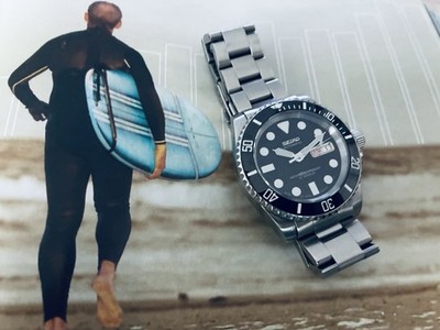 SEIKO DIVER MENS 7S26-0040 SKX031J  UPGRADED SAPH  CRYS JAPAN  DAY/ DATE   EX