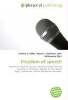 Frederic P. Miller (U. A.) | Freedom Of Speech | Taschenbuch | Englisch (2026)
