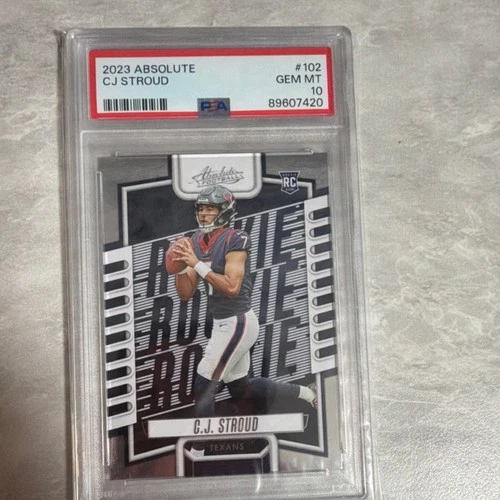 Panini 2023 Absolute Rookie C.J. Stroud #102 PSA 10 Houston Texans Football