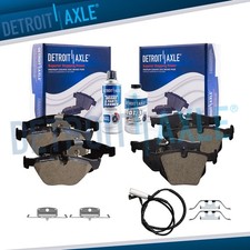 Front Rear Ceramic Brake Pads W Hardware For Bmw 335d 335i Xdrive 335is 335xi