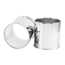Pcs 4.5inch Trailer Wheel Center Cap Push 4.25" OD 4.27" H 2 2Pcs Chrome