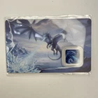 .999 Fine Silver 1 Gram Bar Blue Ice Dragon 320 Coins Brand Collectable Silver