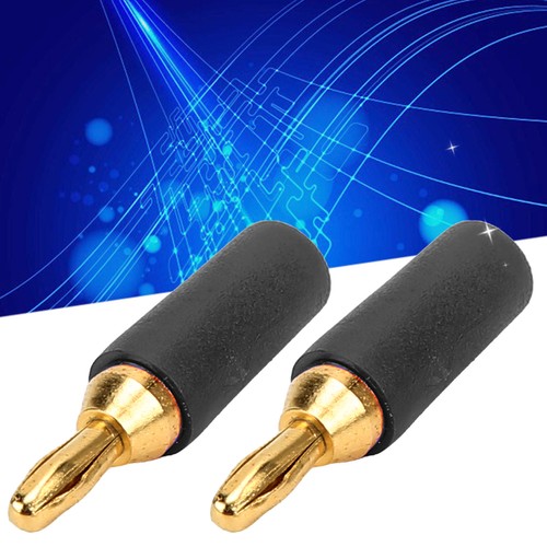 ﹣10PCS J.10007 2.5mm Brass Banana Plug Gold Plated Banana Plug Connector - Zdjęcie 9 z 12
