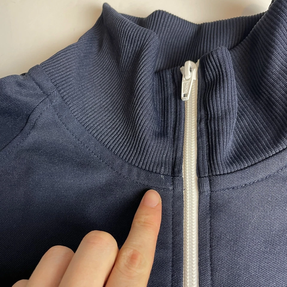 Fred Perry Sportswear Mens Blue Full Zip Taped Track Jacket Size XL - Image 4 of 4