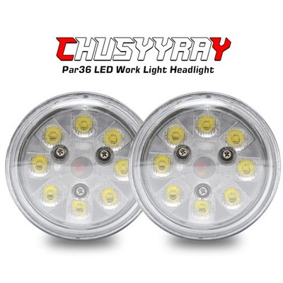 LED PAR36 Aviation Grade Aircraft Landing Light 4-1/2'' 115mm DC 12V 60000 Lumens