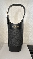 Michael Kors Giftable Wine Bottle Holder Top Handle Bucket Bag MK Signature