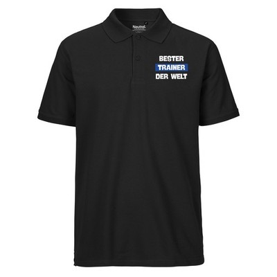 Herren Polo Shirt Bester Trainer der Welt Geschenkidee Bester Trainer Geschenk P