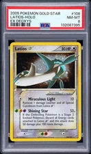 2005 POKEMON EX DEOXYS GOLD STAR #106 LATIOS-HOLO PSA 8