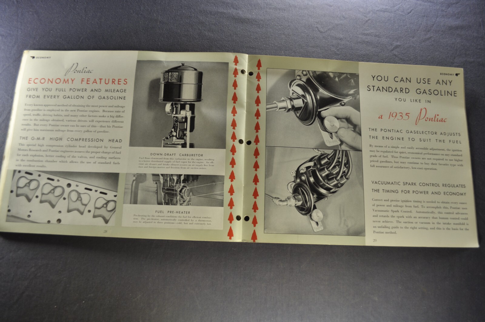 1935 Pontiac Dealer Display Album Features Book Brochure Sedan Nice Original 35