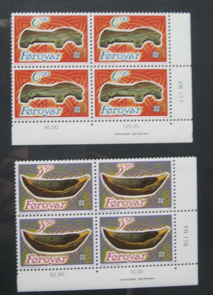 1988 Faroe Children's Toys 191-192 &  Kirkjubour Cathedral Ruins 182-185+Book - Image 4 of 4